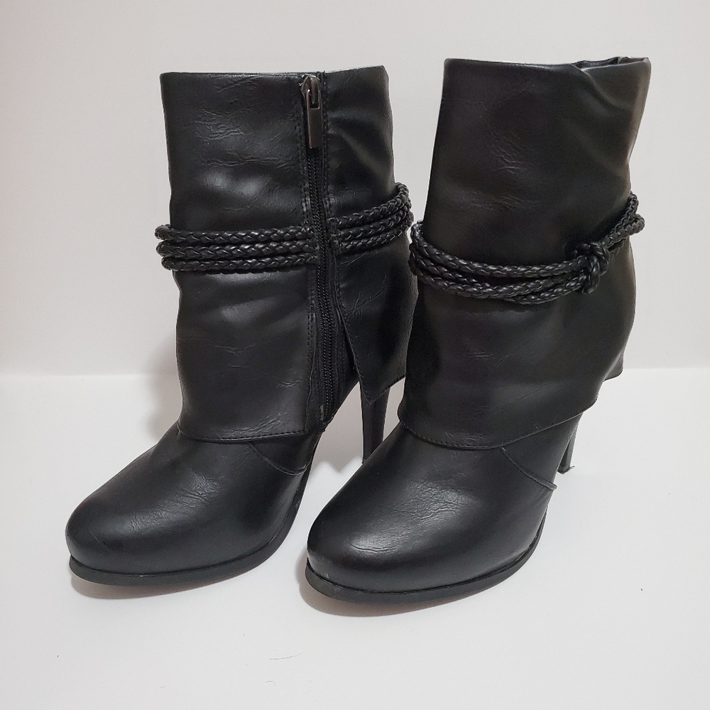 Faux Leather Booties
